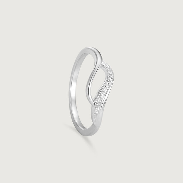 Fluid Loop Silver Ring,,hi-res image number null