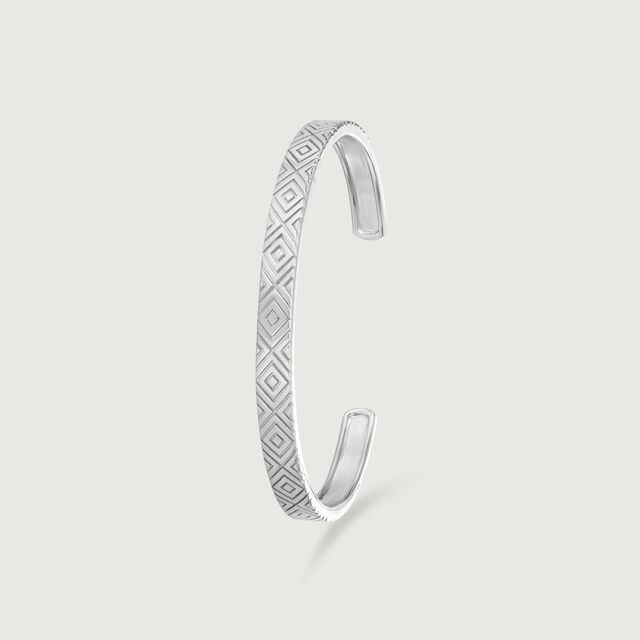 Geometric Pattern Silver Kada,,hi-res image number null