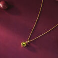Fresh Light Peridot Gold Pendant,,hi-res view 1