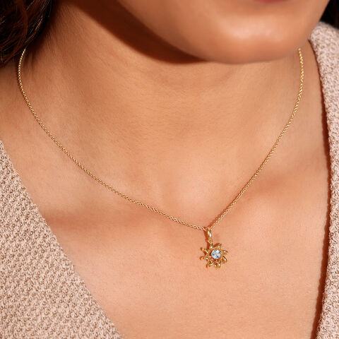 Serene Petal Diamond Pendant