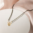 Aurora Glow Gold and Diamond Mangalsutra,,hi-res view 1
