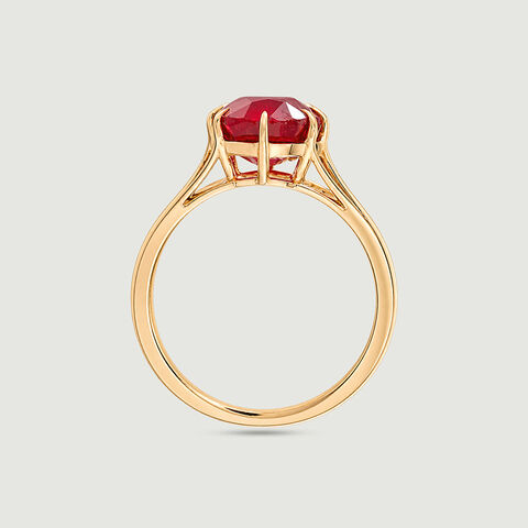 Bold Contemporary Ruby Ring