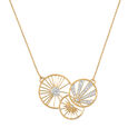 18kt Yellow Gold Sun Moon And Star Diamond Necklace,,hi-res view 1