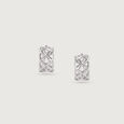 Edgy Maze Silver Earrings,,hi-res view 5