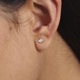 Arch Edge Diamond Stud Earrings,,hi-res view 2