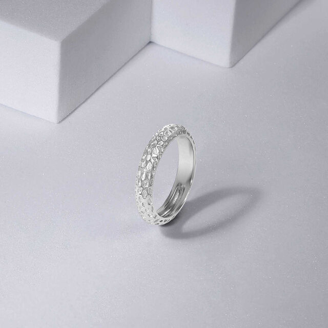 Edgy Noir Silver Ring,,hi-res image number null