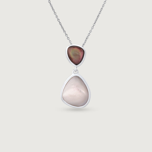Mother of Pearl Dreamy Silver Pendant,,hi-res image number null