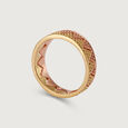 Yellow And Dual Tone Unity 14KT Yellow and Rose Gold Finger Ring,,hi-res view 4