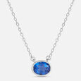 Blue Twilight Silver Necklace,,hi-res view 3