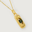 Elegant Enchantment 18KT Chain Emerald Pendant with chain,,hi-res view 5