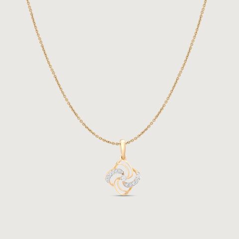 Swirl Pop Diamond Pendant