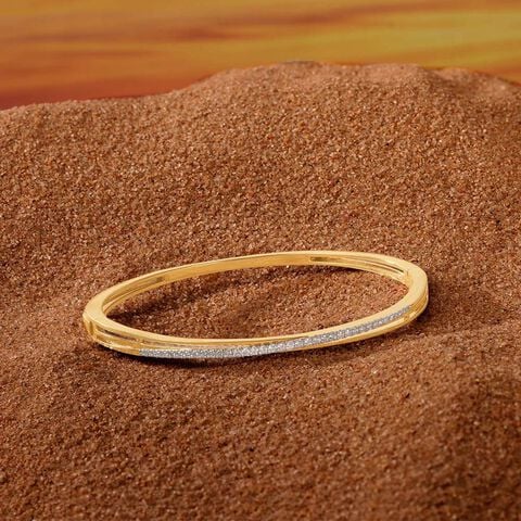Sleek Radiant Diamond Bangle