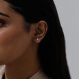 Architectural Arc Diamond Drop Earrings,,hi-res view 2