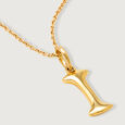 Letter Perfect 'I' Gold Pendant,,hi-res view 4