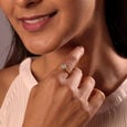 Geometric Splendour 14KT Gold & Diamond Ring,,hi-res view 2