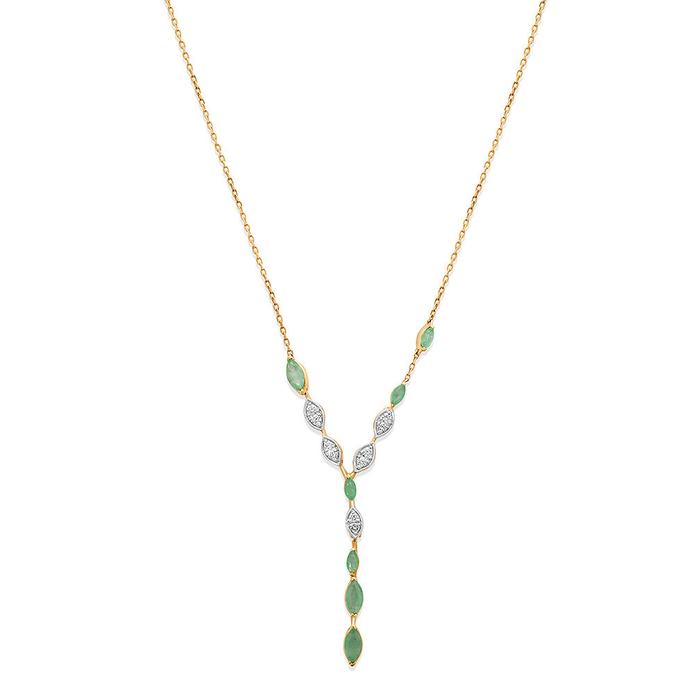 Emerald pendant tanishq store