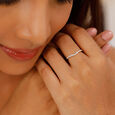 Serenity Stackable Multipurpose Solitaire Finger Ring,,hi-res view 4