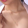 Bee Loved Heart Diamond Pendant,,hi-res view 2