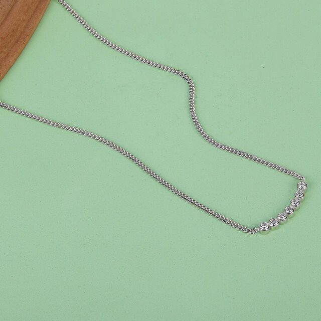 Starlit Grace Silver Necklace,,hi-res image number null
