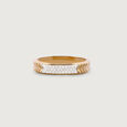 Bold Chevrons Gold & Diamond Finger Ring for Men,,hi-res view 3