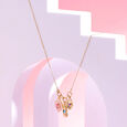 Radiant Trio-Charm 14KT Amethyst Necklace,,hi-res view 1