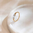 Subtle Balance Diamond Platinum Gold Ring,,hi-res view 1