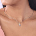 Organic Form Silver Pendant,,hi-res view 2