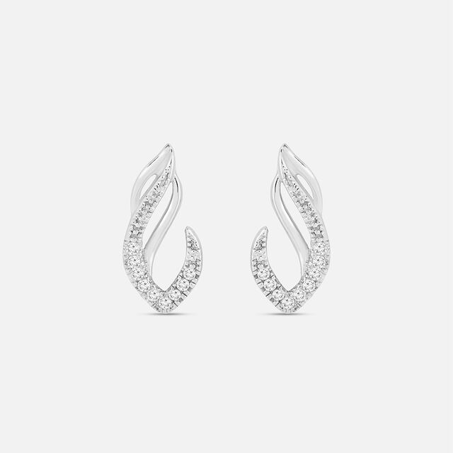 Chic Twirls Silver Earrings,,hi-res image number null