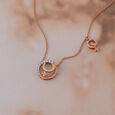 Modern Link Gold & Diamond Necklace,,hi-res view 1