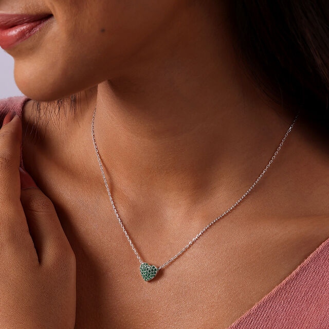 Evergreen Love Silver Necklace for Women,,hi-res image number null