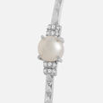 Heavenly Pearl Silver Bangle,,hi-res view 5