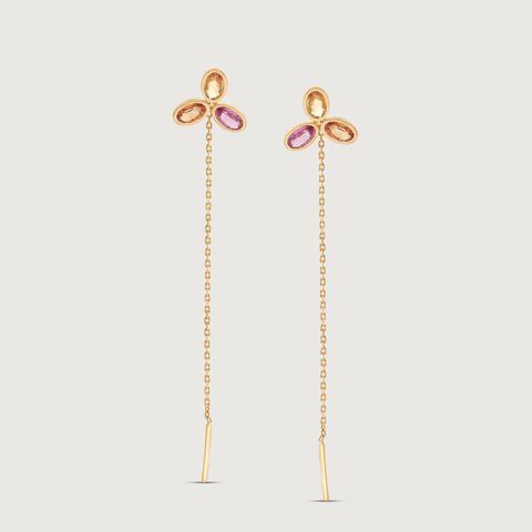 Twinkle Trail Sapphire Drop Earrings