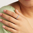 Classic Textured Silver Ring,,hi-res view 2