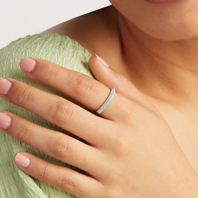 Classic Textured Silver Ring,,hi-res image number null