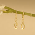 Infinity Glow Pearl Hoop Earrings,,hi-res view 1