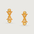Ancestral Charms 22KT Gold Stud Earrings,,hi-res view 3