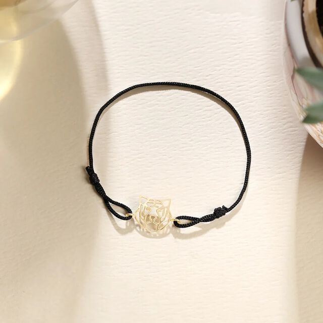 Rooted Regal Tiger Gold Bracelet,,hi-res image number null