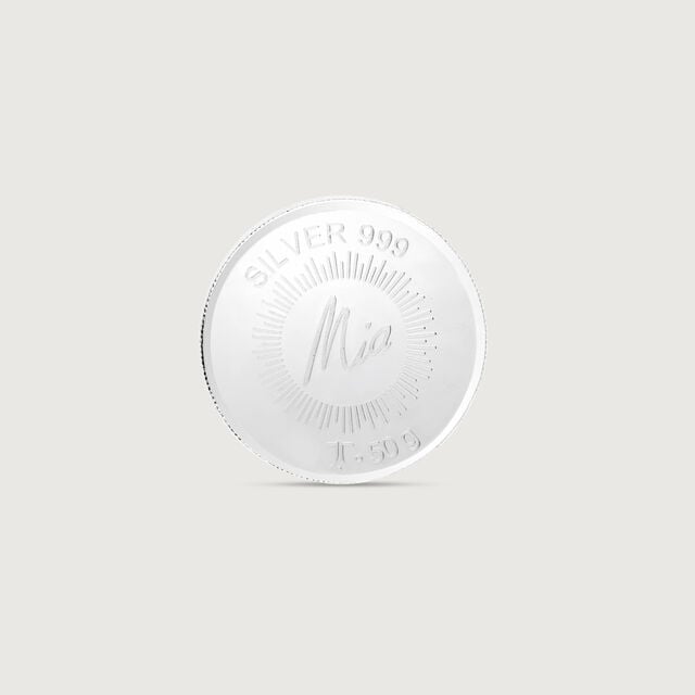 Divine Ganesha Silver Coin,,hi-res image number null