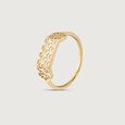 Chic Lattice Gold Ring,,hi-res view 2
