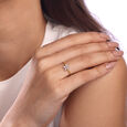Floral Brilliance Gold & Diamond Finger Ring,,hi-res view 2