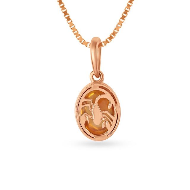 Mia Alluring 14kt Scorpio Birthstone Rose Gold Pendant,,hi-res view 7