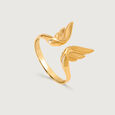 Whimsical Butterfly 14KT Gold Finger Ring for Her,,hi-res view 4