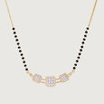 Glitter Grid Gold and Diamond Mangalsutra,,hi-res view 3