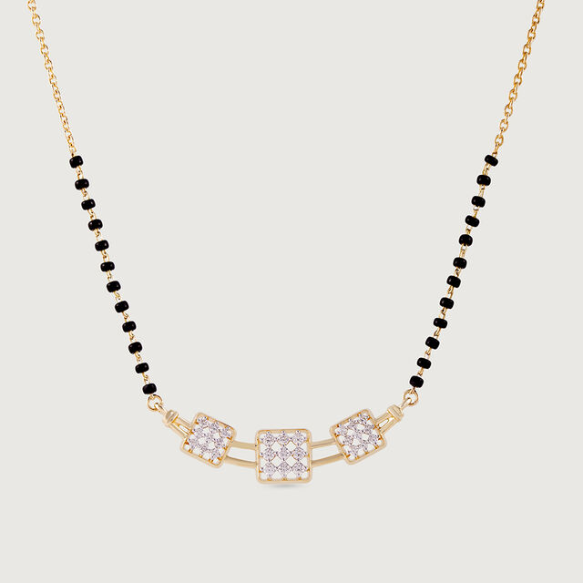 Glitter Grid Gold and Diamond Mangalsutra,,hi-res image number null