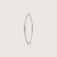 Shiny Contoured Silver Bangle,,hi-res view 4