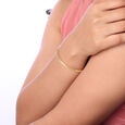 Playful Flick Gold Bangle,,hi-res view 2