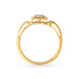 14KT Yellow Gold Diamond Finger Ring,,hi-res view 3