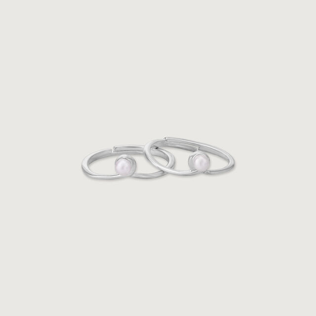Sweet Glow Silver Toe Ring,,hi-res image number null
