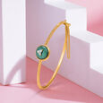 Dazzling Twister 14KT Diamond Bangle,,hi-res view 1