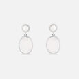 Luminous Pearl Silver Drop Earrings,,hi-res view 3